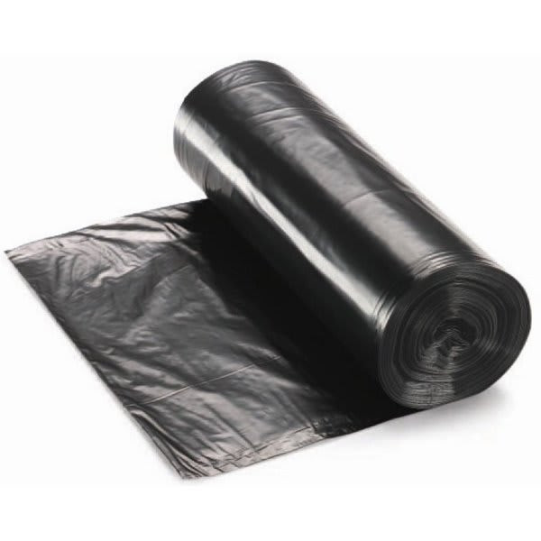 Renown Pcr Can Liner, 40-45 Gal., 1.2 Mil, Low-Density, Black, 40" X 46", Case Of 100