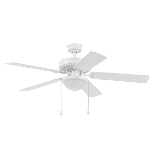 Generic Private Brand Rosemont 52" Dual Mount Ceiling Fan, White 32230