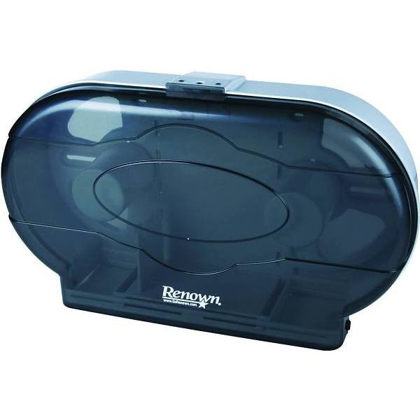 Renown Jr Jumbo Black Twin Toilet Paper Dispenser REN05150-IB