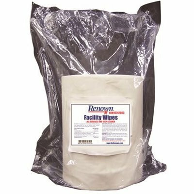 Renown 8 in. x 10 in. All-Surface Cleaning Centerpull Facility Gym Wipes (800-Count) (2 Rolls per Case) REN15747003