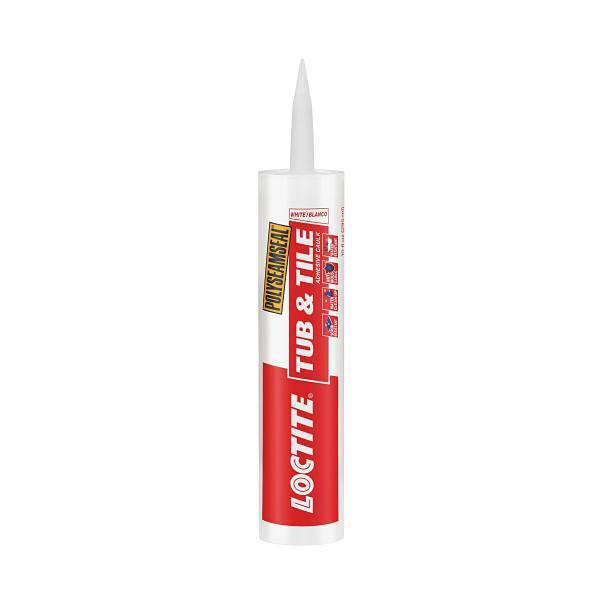 Loctite 10 Oz. Polyseamseal Tub And Tile Adhesive Caulk, White, Case Of 12