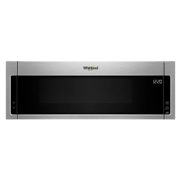 Whirlpool 1.1 Cu. Ft. Over The Range Low Profile Microwave Hood Combo, Stainless Steel, 1000 W