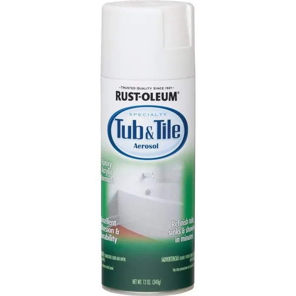 Rust-Oleum 12 Oz. Epoxy Tub/Tile Spray Paint (White)