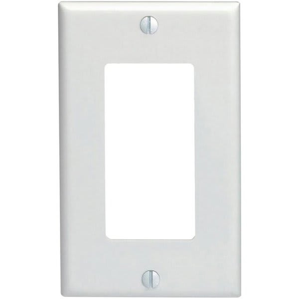 Leviton 1-Gang White Decorator/rocker Wall Plate Package Of 10