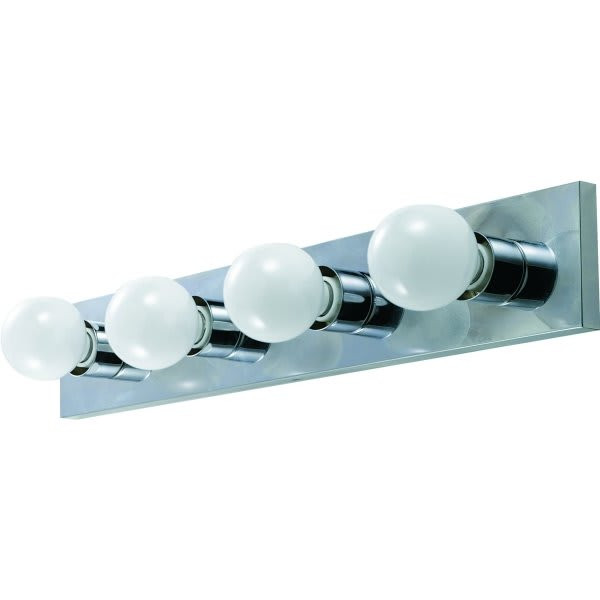 4-Light Incandescent Bath Vanity Fixture