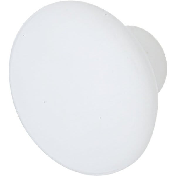 Seasons 1.5 In. Round Gloss White Cabinet Knob, 25-Pack