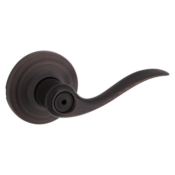 Kwikset Tustin Venetian Bronze Bed/Bath Privacy Door Lever