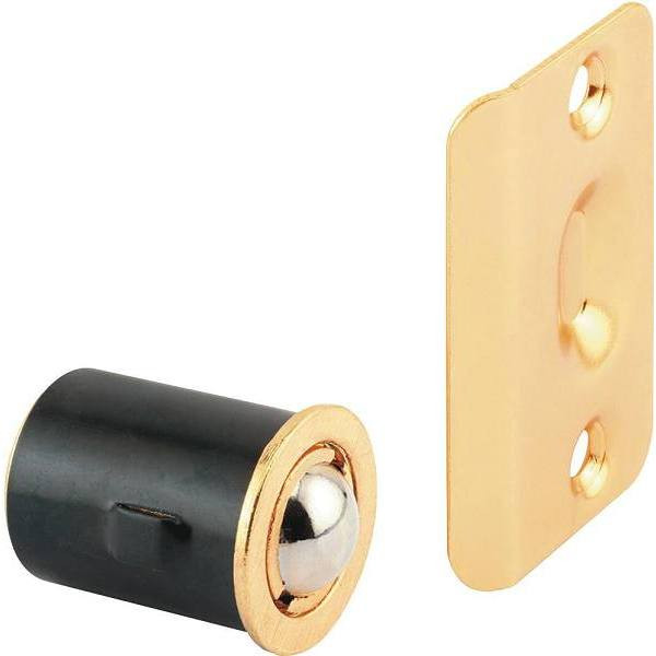 3/4 In. X 1-3/16 In. Drive Ball Catch,plated Brass, Package Of 10