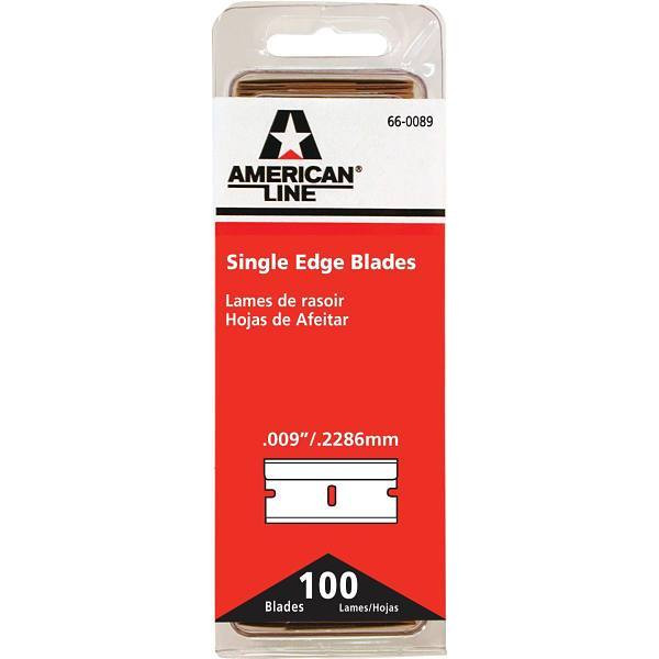 American Line 1-1/4 In X 4-7/8 In Single Edge Razor Blades Package Of 100