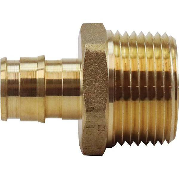 Apollo 1/2 Brass Pex-A Expansion Barb X 3/4 Mnpt Male Adapter