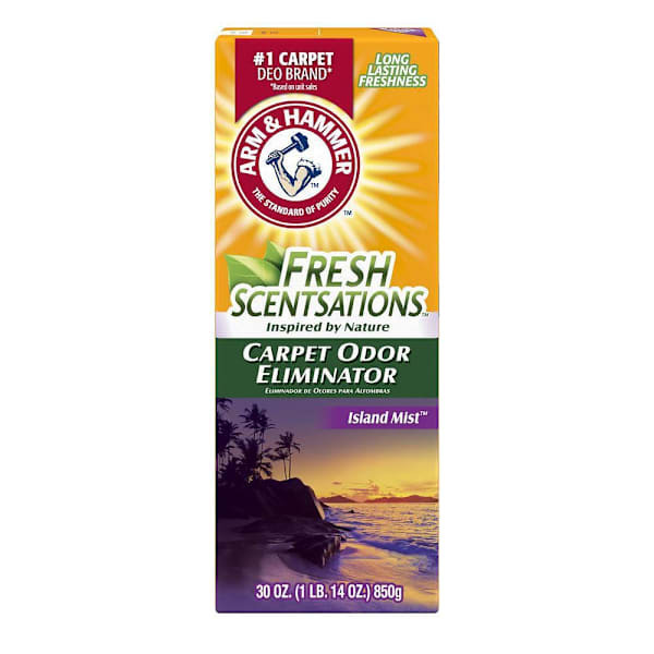 Arm & Hammer Fresh Scentsations Carpet Odor Eliminator, Island Mist Carton Of 6