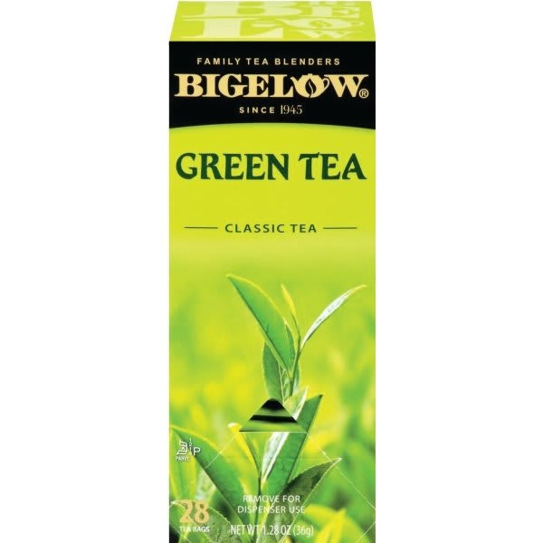 Bigelow Green Caffeinated Tea Bags Case Of 168