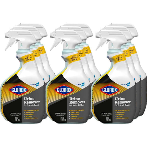 Clorox Urine Remover For Stains And Odor Spray, 32 Fl Oz, Case Of 9