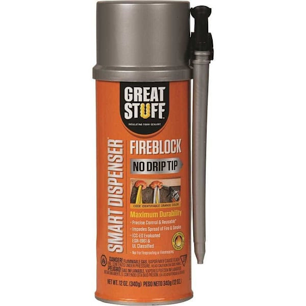 Great Stuff Smart Dispenser Fireblock Insulating Spray Foam Sealant, 12 Oz
