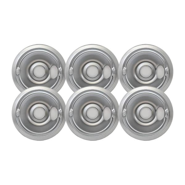 GE 6" Chrome Drip Bowl Ge/hotpoint, Package Of 6