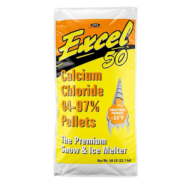 Excel 50 Pound Bag Excel Calcium Chloride Ice Melt Pellets