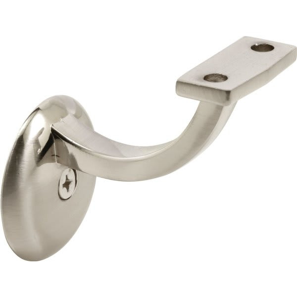 Heavy-Duty Hand Rail Bracket, Satin Nickel