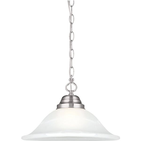 Design House Millbridge 1-Light Satin Nickel Swag Light Fixture 244695