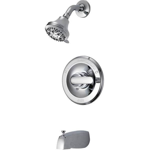 Delta Classic Single-Handle 5-Spray Tub/shower Faucet In Chrome Valve Included