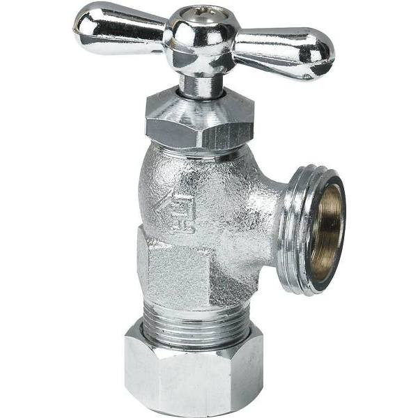 Everbilt 1/2 In Comp X 3/4 In Mht Chrome Plated Brass Washing Machine Valve