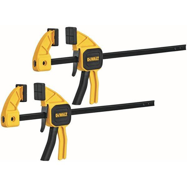 Dewalt 6 In 100 Lbs. Trigger Clamps 2-Pack With 2.43 In Throat Depth
