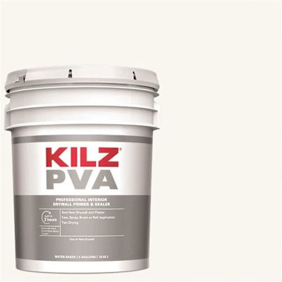 Kilz Pva Interior Drywall Primer/sealer, White, 5 Gallon