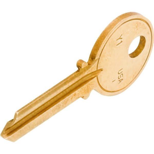 Ilco Brass Yale Key Blank (50-Pack) (Nickel)