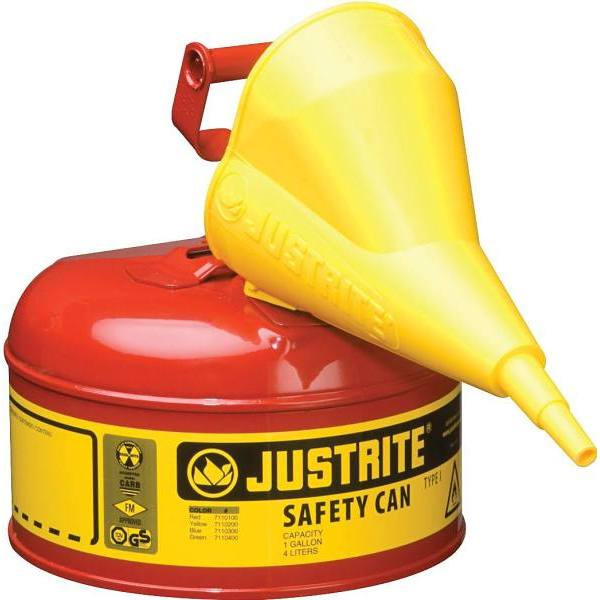 Justrite Sfty Can 1galred W/funl