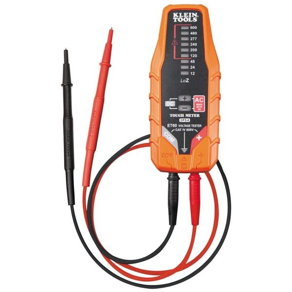 Klein Tools Orange Digital Electronic Ac/dc Voltage Tester