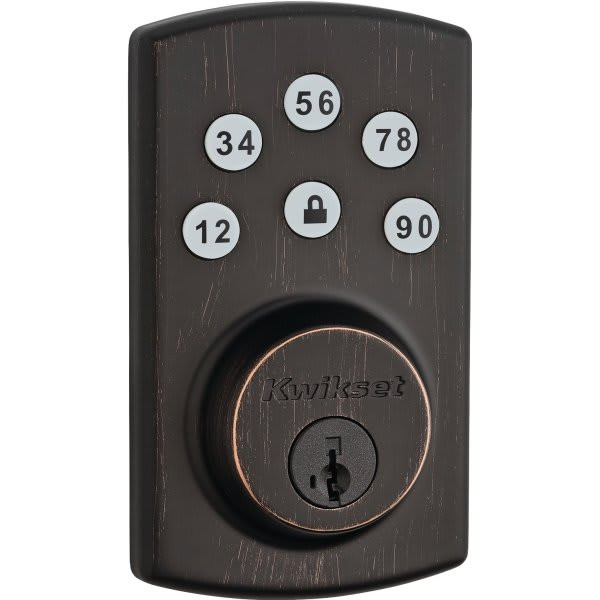 Kwikset Signature Series 907 Smartcode Powerbolt 2 Deadbolt In Venetian Bronze
