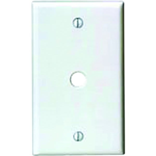 Leviton 1-Gang Phone/cable Box Mount Wall Plate White