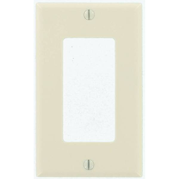 Leviton Decora 1-Gang Wall Plate, Light Almond