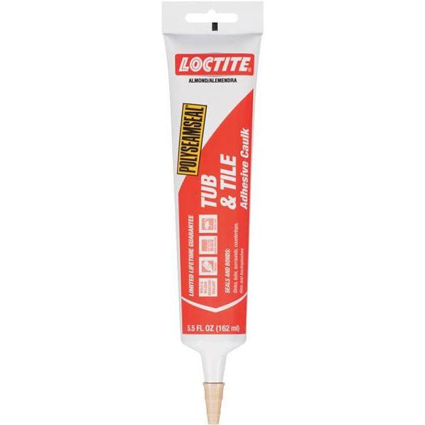 Loctite Polyseamseal 5.5 Fl Oz Almond Tub And Tile Adhesive Caulk Case Of 12