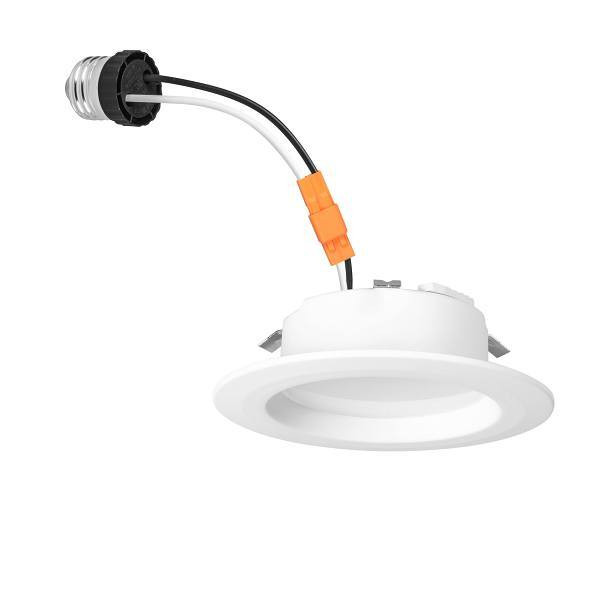 Maintenance Warehouse 4" Intgrtd LED Wht Rtrft Dmbl Rcsd Lght Cct Package Of 4