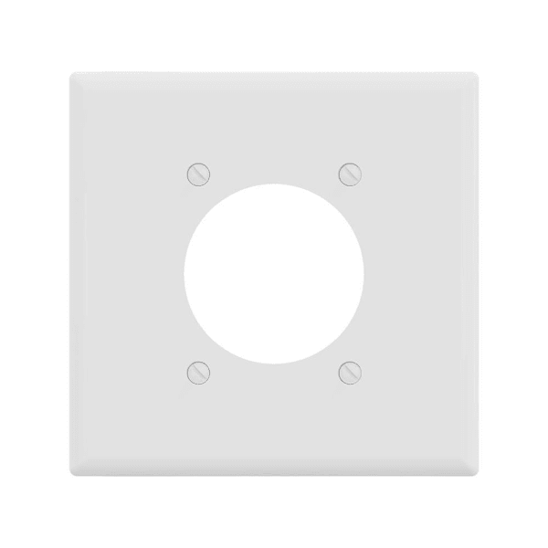 Maintenance Warehouse Plastic Double Gang Wall Plate White