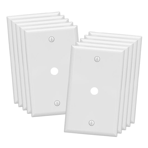 Maintenance Warehouse Single Telephone/cable Wall Plate White Package Of 10