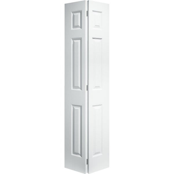 Masonite 30" X 80" Primed White 6- Panel Bi-Fold Door