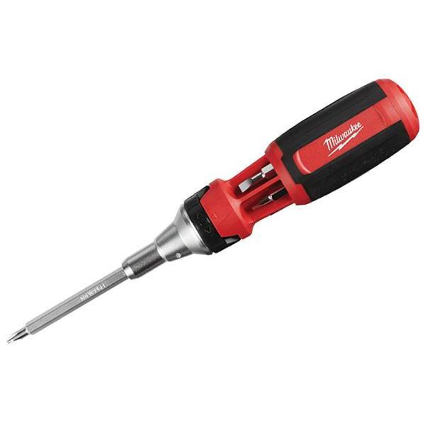 Milwaukee 9-In-1 Square Drive Ratcheting Multi-Bit Screwdriver 48-22-2322