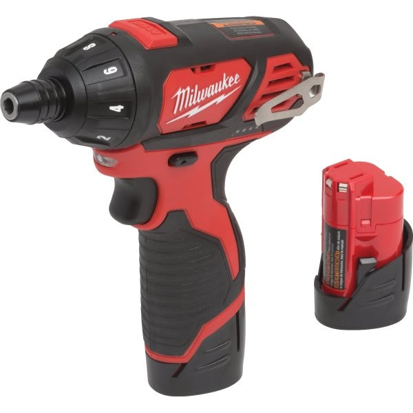 Milwaukee 1/4 In 12 Volt M12 Li-Ion Cordless Screwdriver Kit