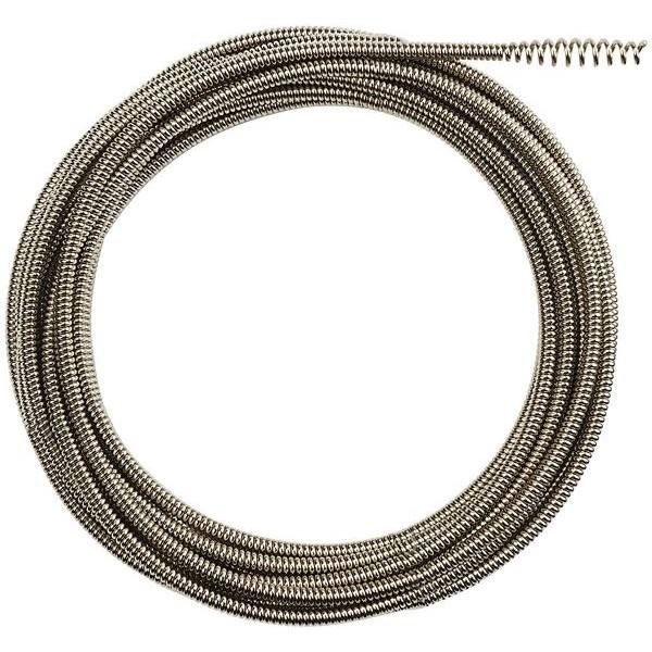 Milwaukee 1/4" X 25' Inner Core Bulb Head Cable With Rustguard For Drain Snake