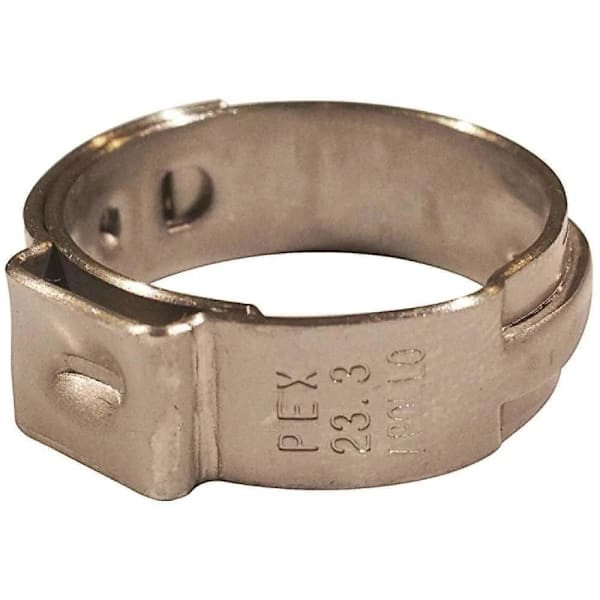 Apollo 3/4", Stainless Steel, Pex-B Barb Pinch Clamp, Package Of 25