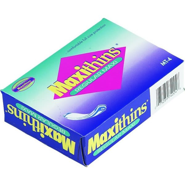 Maxithins Maxi Pads, Dispenser Style, Individually Boxed, Case Of 250