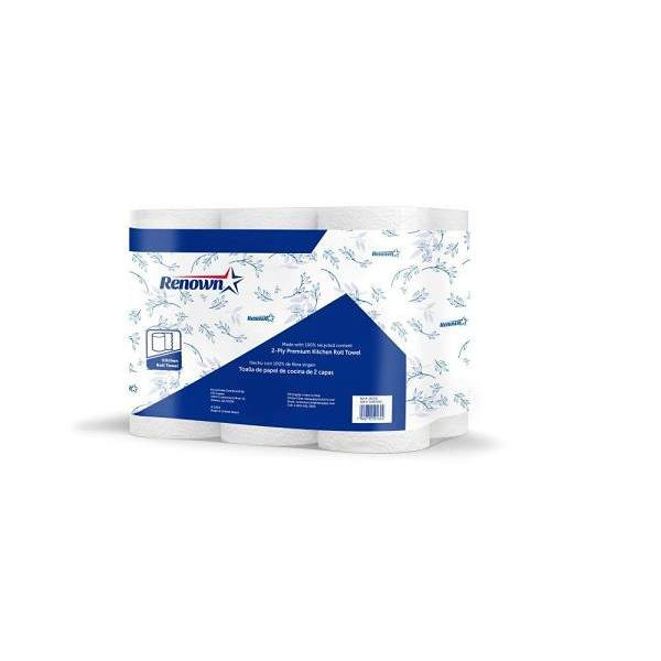 Renown 2-Ply Premium Multipack Kitchen Roll Towel Case Of 24