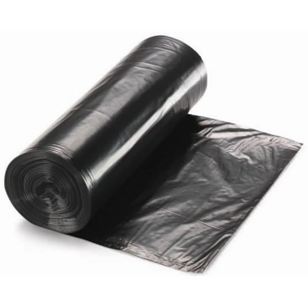 Renown Pcr Can Liner, 56 Gal., 1.5 Mil, Low-Density, Blk, 43" X 47", Case Of 100