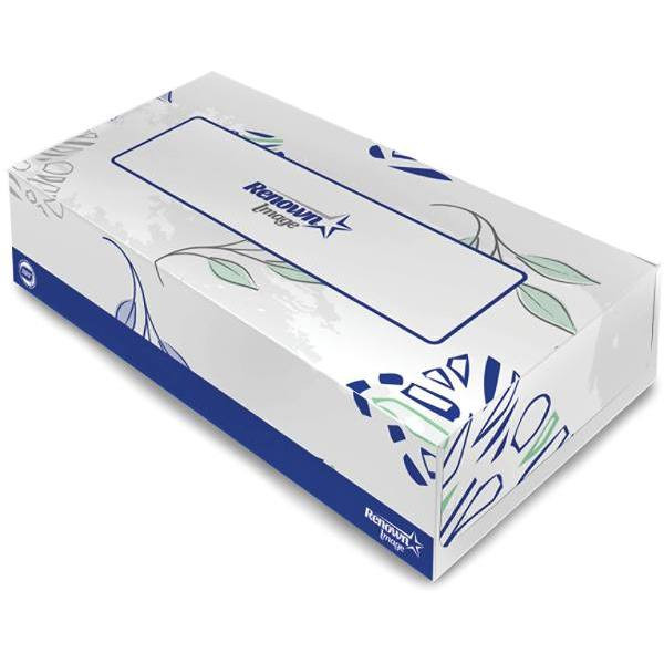 Renown Premium 2-Ply Flat Box Facial Tissue Case Of 30