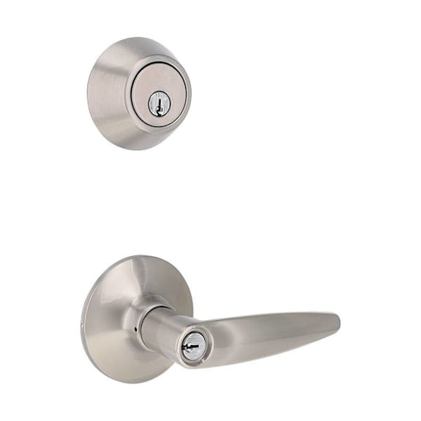 Shield Security Straight Db/entry Combo 2-3/8"-2-3/4" Grade 3 Stn Nickel
