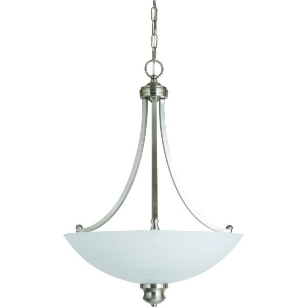 18 In. 3-Light Pendant Fixture (Brushed Nickel)