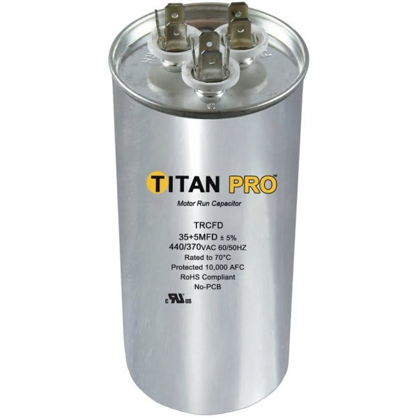 Titan Run Capacitor 303 Mfd 440/370 Volt Round