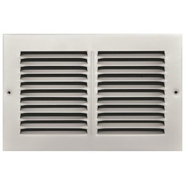 Truaire 10 In. X 6 In. White Stamped Return Air Grille 246426