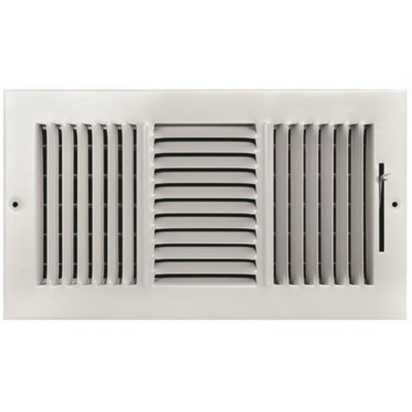 Truaire 12 In. X 6 In. 3-Way Steel Wall/ceiling Register 245770